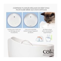 Offres ⭐ CAT IT Fontaine a eau automatique pour chat - 2,5 L - Rose 🛒 -Promos Chat Boutique 0022517437162 4