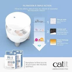 Meilleure vente ⌛ CAT IT Fontaine a eau automatique pour chat - 2,5 L - Bleu 😀 -Promos Chat Boutique 0022517437179 3