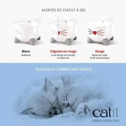 Meilleure vente ⌛ CAT IT Fontaine a eau automatique pour chat - 2,5 L - Bleu 😀 -Promos Chat Boutique 0022517437186 5 1