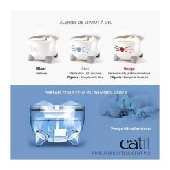 Offres 🛒 CAT IT Fontaine a eau connecté pour chat - 2L (Acier inox, stérilisation UVC et application) ⌛ -Promos Chat Boutique 0022517437513 5
