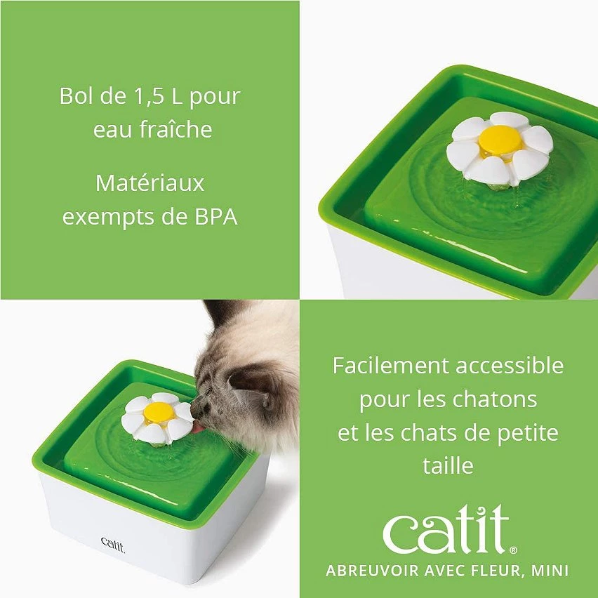 Le moins cher 🌟 catit Mini Fontaine à fleurs 1,5L 🌟 2 Le moins cher 🌟 catit Mini Fontaine à fleurs 1,5L 🌟 – Image 2