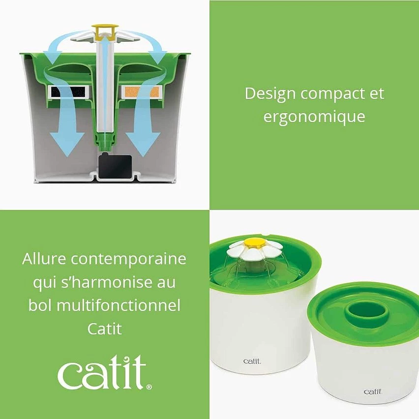 Acheter 🔔 Catit Fontaine à fleurs Vert 3L 🌟 5 Acheter 🔔 Catit Fontaine à fleurs Vert 3L 🌟 – Image 5