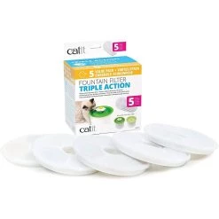 Meilleure affaire ✨ Catit Pack de 5 Filtres pour Fontaine 🎁