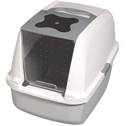 Budget ⭐ Catit - Maison de toilette Blanc Gris 🔥