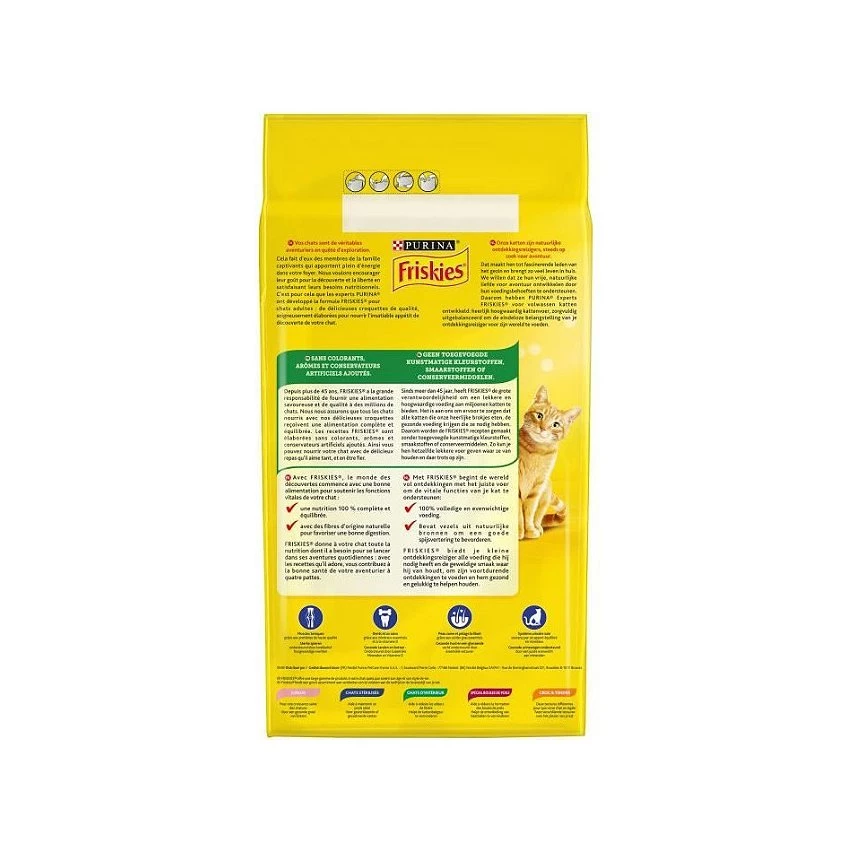 Nouveau 🧨 Purina Friskies FRISKIES Croquettes - Au colin et aux légumes - Pour chat adulte - 4 kg 🛒 2 Nouveau 🧨 Purina Friskies FRISKIES Croquettes - Au colin et aux légumes - Pour chat adulte - 4 kg 🛒 – Image 2