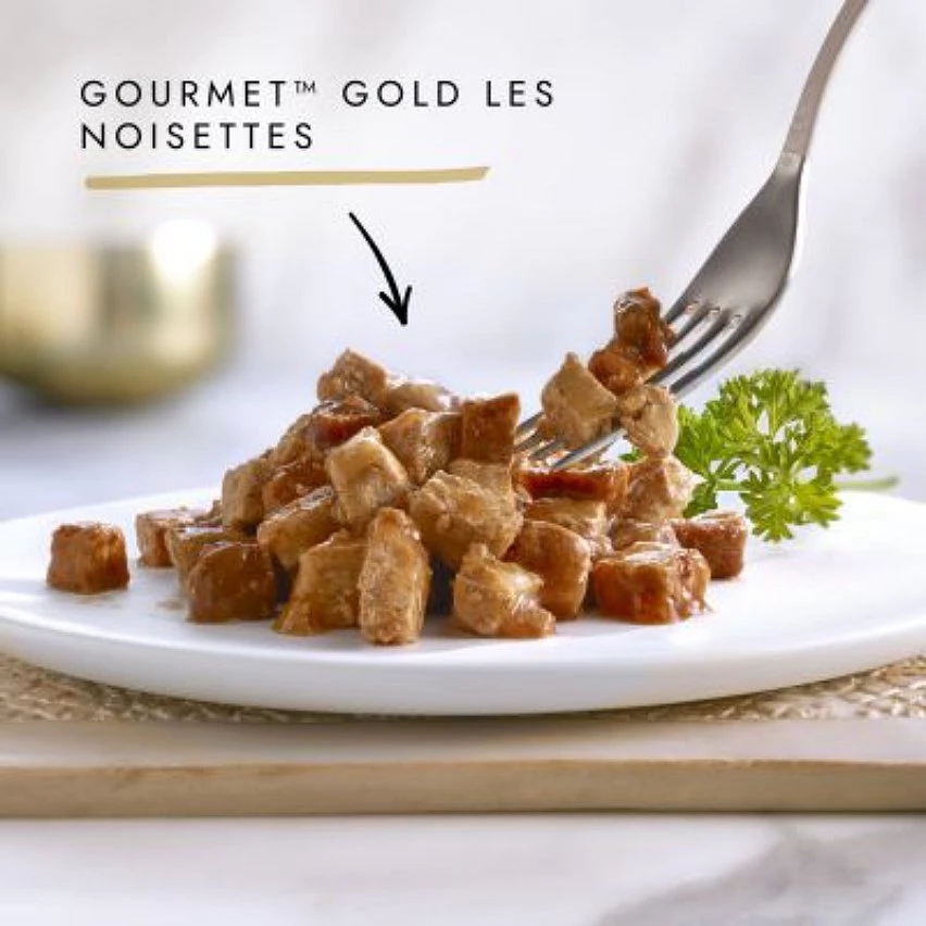 Meilleure vente 🌟 Secret de Gourmet Gourmet Les Noisettes Patée pour chat Bœuf, Poulet-Foie, Dinde-Canard, Saumon-Poulet 12x85g 👏 2 Meilleure vente 🌟 Secret de Gourmet Gourmet Les Noisettes Patée pour chat Bœuf, Poulet-Foie, Dinde-Canard, Saumon-Poulet 12x85g 👏 – Image 2