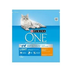 Promo 👍 PURINA ONE Light - Croquettes au poulet et au blé - Pour chat adulte - 1,5 kg ✔️