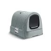 Budget 🧨 CURVER Maison de toilette - Bleu gris - Pour chat ⭐