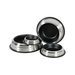 Nouveau 🤩 Zolux-Ecuelle Inox Meranda Anti-dérapante- Noir 🥰 -Promos Chat Boutique 3336024759325 3