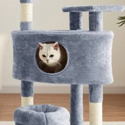 Bon marché 😀 Beaurivage Arbre à chat TEDDYANT coloris anthracite 44.5 x 44.5 x 110 cm 💯 -Promos Chat Boutique 3584179059528 7