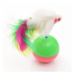 Meilleur prix 🤩 Wewoo Jouet pour Animaux Animal de compagnie Cat Jouets préférés Plume Mouse Tumbler en plastique Boules, Diamètre: 5.5cm Durable Pet 😀 -Promos Chat Boutique 3615610601416 3
