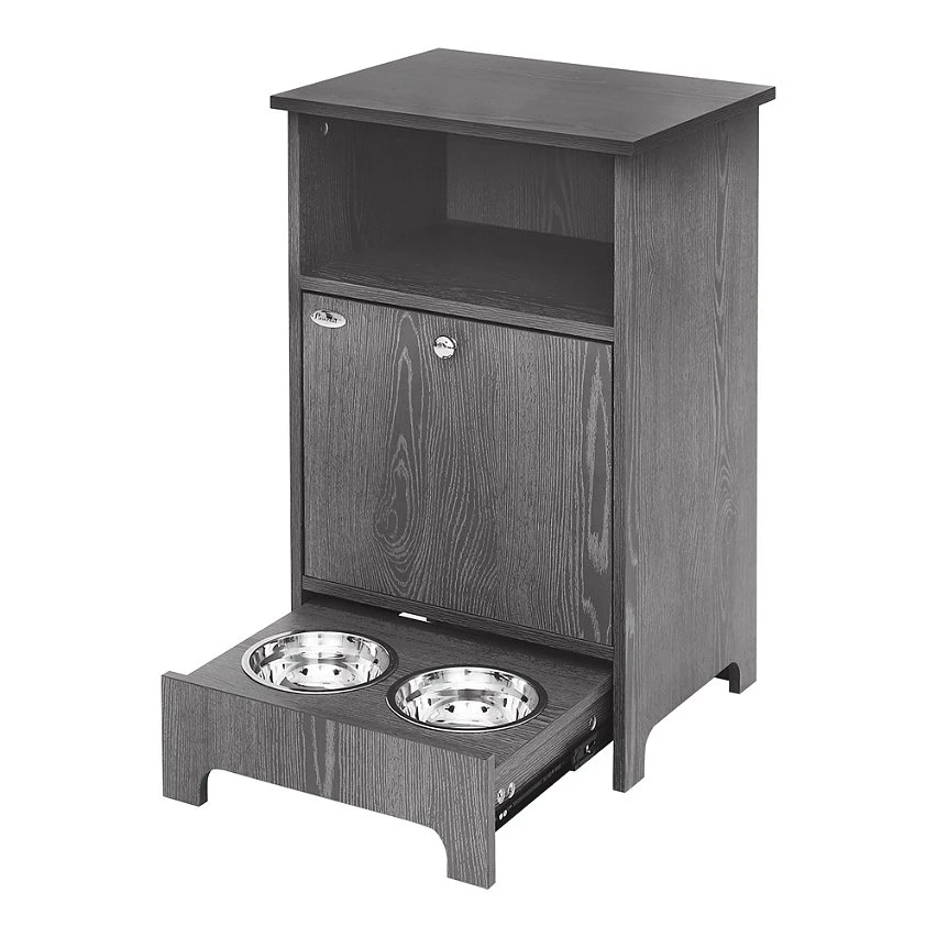 Tout neuf 🧨 Pawhut Meuble de rangement pour animaux - autopetfeeder station - placard porte basculante - niche 🔔 1 Tout neuf 🧨 Pawhut Meuble de rangement pour animaux - autopetfeeder station - placard porte basculante - niche 🔔