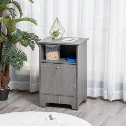 Tout neuf 🧨 Pawhut Meuble de rangement pour animaux - autopetfeeder station - placard porte basculante - niche 🔔 10 Tout neuf 🧨 Pawhut Meuble de rangement pour animaux - autopetfeeder station - placard porte basculante - niche 🔔 -Promos Chat Boutique 3662970025369 4