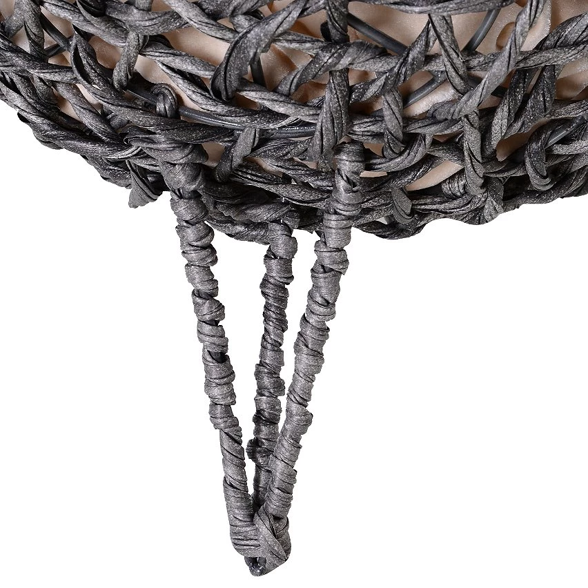 Promo 🎁 PawHut Panier chat lit chat cosy grand confort dim. Ø 52 x 58H cm coussin moelleux beige inclus résine tressée imitation rotin gris 😉 6 Promo 🎁 PawHut Panier chat lit chat cosy grand confort dim. Ø 52 x 58H cm coussin moelleux beige inclus résine tressée imitation rotin gris 😉 – Image 6