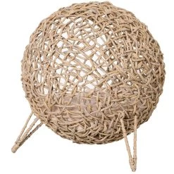 Meilleur prix 🌟 PawHut Panier chat lit chat cosy grand confort dim. Ø 52 x 58H cm coussin moelleux inclus résine tressée imitation rotin beige 🎁 9 Meilleur prix 🌟 PawHut Panier chat lit chat cosy grand confort dim. Ø 52 x 58H cm coussin moelleux inclus résine tressée imitation rotin beige 🎁 -Promos Chat Boutique 3662970061701 4