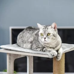 Nouveau 👏 Pawhut Arbre à chats design contemporain griffoirs grattoirs sisal naturel niche plate-formes 6 coussins MDF bois gris 😀 12 Nouveau 👏 Pawhut Arbre à chats design contemporain griffoirs grattoirs sisal naturel niche plate-formes 6 coussins MDF bois gris 😀 -Promos Chat Boutique 3662970075968 6