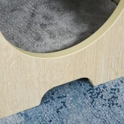 De gros ✨ Pawhut Maison pour chat design - niche chat panier chat - coussin, grattoir amovibles sisal naturel inclus - MDF bois beige clair 💯 -Promos Chat Boutique 3662970075975 7