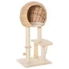 Le moins cher 🧨 Pawhut Arbre à chats style cosy chic griffoir sisal naturel grande niche plateformes jeu boule corde escalade peluche courte massette beige 🧨