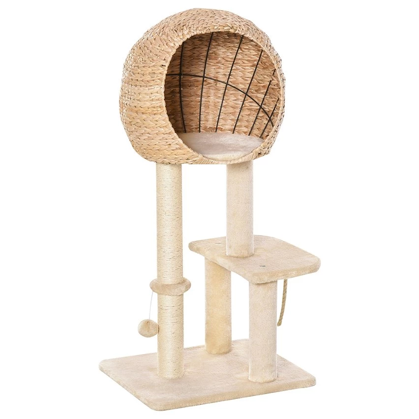 Le moins cher 🧨 Pawhut Arbre à chats style cosy chic griffoir sisal naturel grande niche plateformes jeu boule corde escalade peluche courte massette beige 🧨 1 Le moins cher 🧨 Pawhut Arbre à chats style cosy chic griffoir sisal naturel grande niche plateformes jeu boule corde escalade peluche courte massette beige 🧨