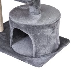 Le moins cher ⌛ Pawhut Arbre à chats griffoir sisal naturel centre d'activités niche plateformes jeu boule suspendue et à ressort gris 🛒 -Promos Chat Boutique 3662970084380 5