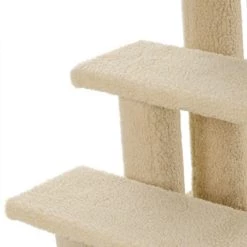 Les meilleures critiques de ❤️ Pawhut Escalier pour chat - escalier pour chien - 4 marches - revêtement flanelle grande douceur haute densité - structure panneaux particules - beige ⭐ -Promos Chat Boutique 3662970086476 7