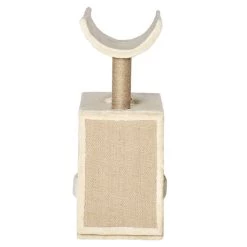 Meilleur prix 👍 Pawhut Arbre à chat griffoirs grattoir jeu boules suspendues plateformes ronde, rectangulaire et demi-cylindrique peluche jute naturelle beige 🥰 -Promos Chat Boutique 3662970087466 7