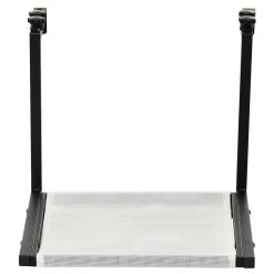 Le moins cher 🎁 Pawhut Arbre à chat mural design - étagère murale pour chat - hamac radiateur chat - armature avec fixation réglable - acier noir PVC polyester crème 🔔 -Promos Chat Boutique 3662970087589 7