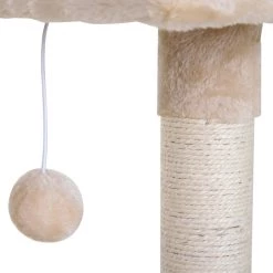 Le moins cher 😀 Pawhut Arbre à chat 3 griffoirs grattoirs sisal naturel plateforme hamac et boule suspendue dim. 50L x 36l x 70H cm peluche haute densité 220 g/m² gris ✨ -Promos Chat Boutique 3662970095676 7
