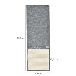 Top 10 😍 Pawhut Lot de 2 tapis griffoir chat grattoir chat en sisal grattoir de canapé, sol ou mur dim. 130L x 45l cm gris ❤️ -Promos Chat Boutique 3662970095812 3