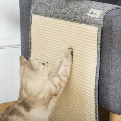 Top 10 😍 Pawhut Lot de 2 tapis griffoir chat grattoir chat en sisal grattoir de canapé, sol ou mur dim. 130L x 45l cm gris ❤️ -Promos Chat Boutique 3662970095812 7