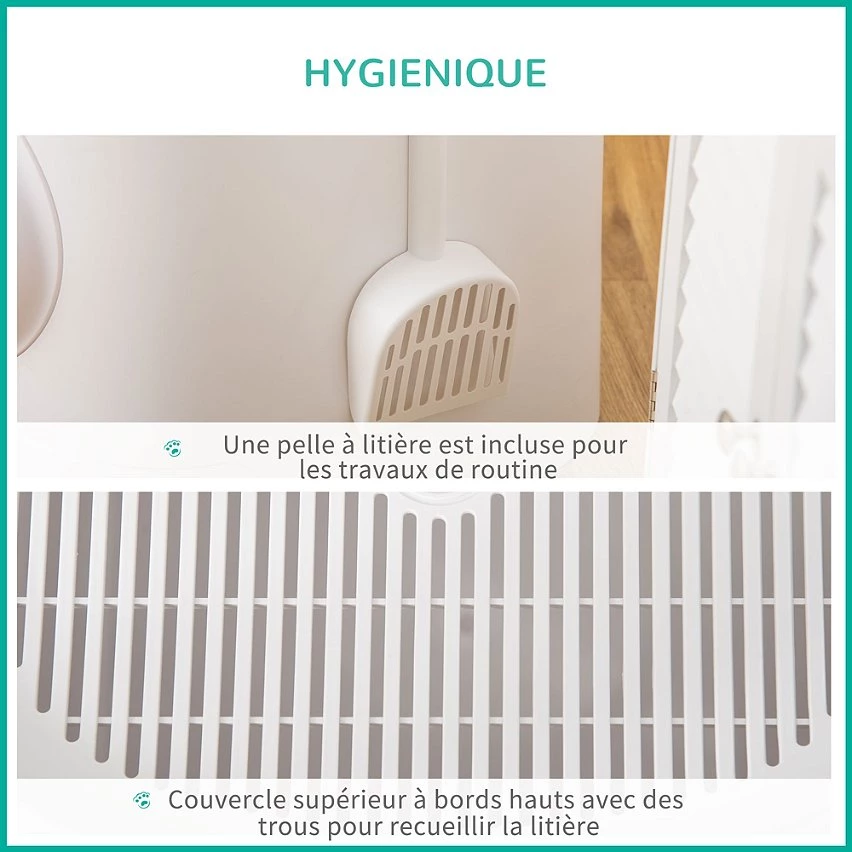 Les meilleures critiques de ⭐ Pawhut Maison de toilette litière pour chat double porte battante et supérieure - pelle fournie - PE blanc 👍 6 Les meilleures critiques de ⭐ Pawhut Maison de toilette litière pour chat double porte battante et supérieure - pelle fournie - PE blanc 👍 – Image 6