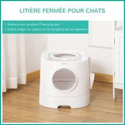 Les meilleures critiques de ⭐ Pawhut Maison de toilette litière pour chat double porte battante et supérieure - pelle fournie - PE blanc 👍 13 Les meilleures critiques de ⭐ Pawhut Maison de toilette litière pour chat double porte battante et supérieure - pelle fournie - PE blanc 👍 -Promos Chat Boutique 3662970103982 7
