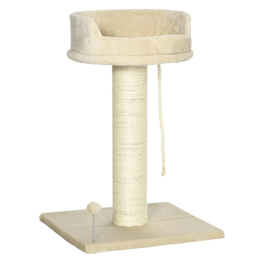 Budget 🔔 Pawhut Arbre à chat griffoir grattoir sisal naturel plateforme d'observation corde d'escalade boule à ressort peluche beige 👍 1 Budget 🔔 Pawhut Arbre à chat griffoir grattoir sisal naturel plateforme d'observation corde d'escalade boule à ressort peluche beige 👍
