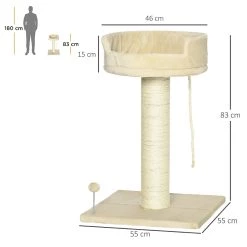 Budget 🔔 Pawhut Arbre à chat griffoir grattoir sisal naturel plateforme d'observation corde d'escalade boule à ressort peluche beige 👍 9 Budget 🔔 Pawhut Arbre à chat griffoir grattoir sisal naturel plateforme d'observation corde d'escalade boule à ressort peluche beige 👍 -Promos Chat Boutique 3662970112519 3