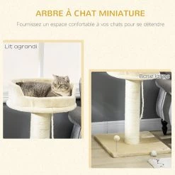 Budget 🔔 Pawhut Arbre à chat griffoir grattoir sisal naturel plateforme d'observation corde d'escalade boule à ressort peluche beige 👍 10 Budget 🔔 Pawhut Arbre à chat griffoir grattoir sisal naturel plateforme d'observation corde d'escalade boule à ressort peluche beige 👍 -Promos Chat Boutique 3662970112519 4