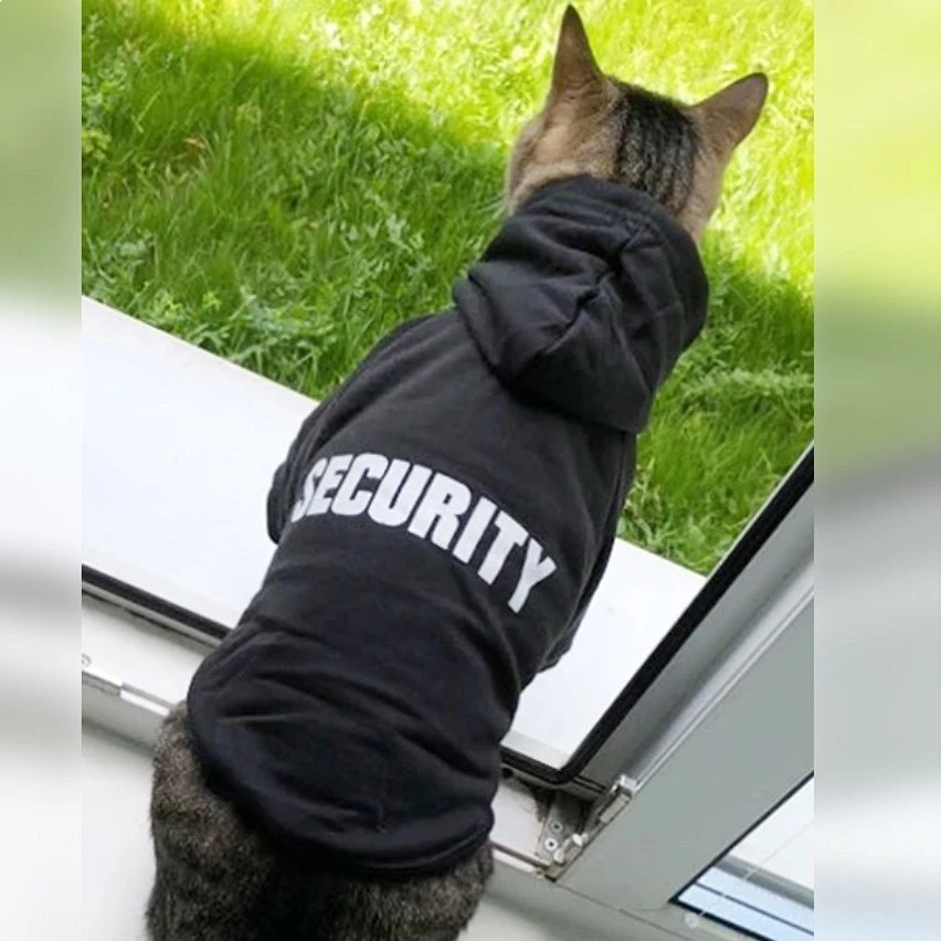 Remise ❤️ Totalcadeau Sweat déguisement pour animal de compagnie Security chien et chat 🔔 2 Remise ❤️ Totalcadeau Sweat déguisement pour animal de compagnie Security chien et chat 🔔 – Image 2