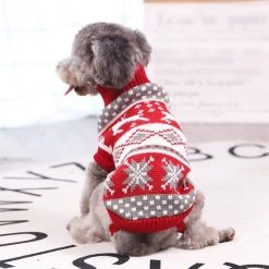 Meilleure affaire 🔔 Totalcadeau Pull de Noël pour animal de compagnie chien et chat rennes rouge et gris 😉 -Promos Chat Boutique 3664996338911 3
