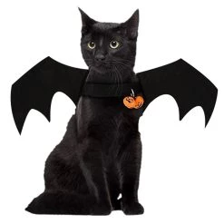 Nouveau 🥰 Totalcadeau Déguisement chien ou chat ailes de chauve-souris costume ✔️