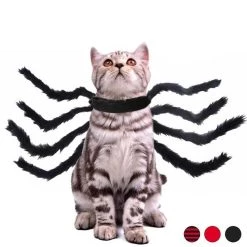 Meilleur prix 🔥 Totalcadeau Déguisement pour chat et chien araignée géante Costume animal noir 🎁
