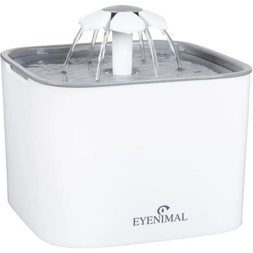 Remise 👍 Num'axes Fontaine a eau BLOOM - Contenance 2 litres - Blanc et gris - Pour chat 🧨 1 Remise 👍 Num'axes Fontaine a eau BLOOM - Contenance 2 litres - Blanc et gris - Pour chat 🧨