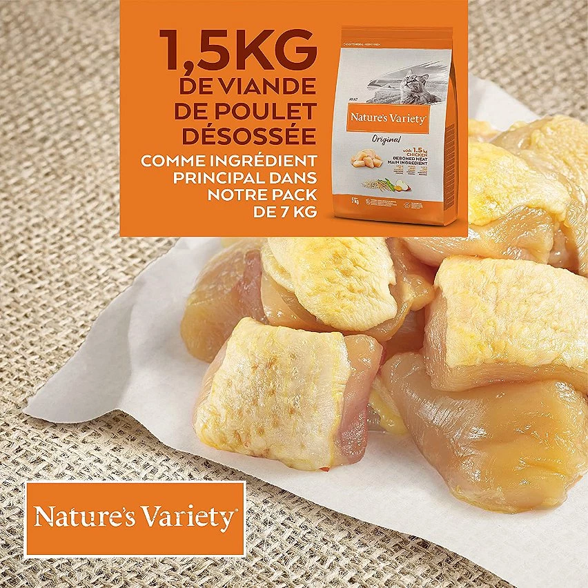 Meilleure affaire 🔥 Nature's Variety - Croquette Orignal pour Chat Adult - Poulet 🌟 4 Meilleure affaire 🔥 Nature's Variety - Croquette Orignal pour Chat Adult - Poulet 🌟 – Image 4