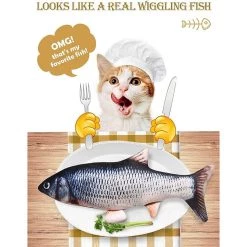 Vente flash 🔥 Jeu pour chat Magic Fish - Venteo - Adulte - Gris - Jouet éducatif, rechargeable par câble USB 🎉 -Promos Chat Boutique 3700421912827 5