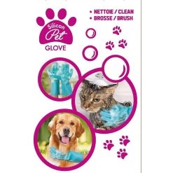 Acheter 🛒 2 Paires de gants de toilettage en silicone Pet glove - Venteo - Vert - Adulte - Lavable en machine, brosse/nettoie vos animaux 🥰 -Promos Chat Boutique 3700421914852 5