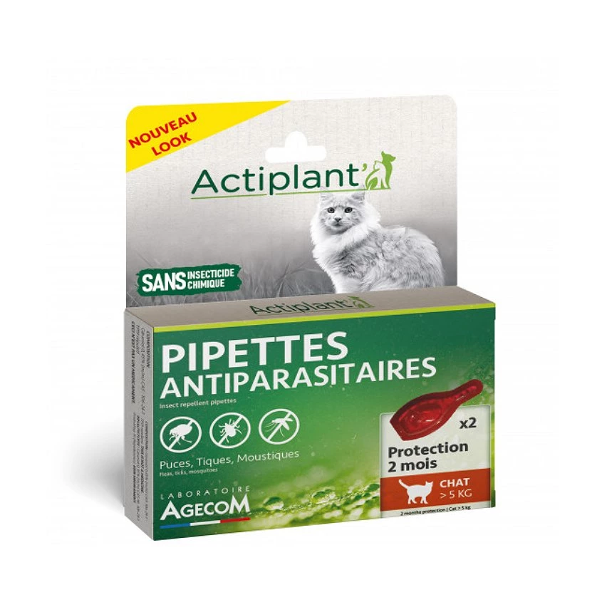 Coupon 👍 Actiplant Pipettes Antiparasitaire pour grand chat Essential Eco spot - 2x1ml ⌛ 1 Coupon 👍 Actiplant Pipettes Antiparasitaire pour grand chat Essential Eco spot - 2x1ml ⌛