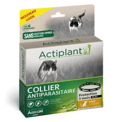 Nouveau 👍 Actiplant collier Antiparasitaire pour chat noir 🛒