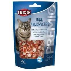 Coupon 🤩 Trixie Friandise sandwiches au thon, 50 gr, pour chats 💯