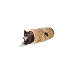 Sortie ⭐ Trixie Tunnel de jeu, peluche beige ø 22 × 60 cm - Chat 👏 -Promos Chat Boutique 4011905429816 3