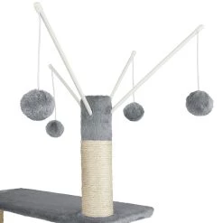Meilleure vente 🎁 Tectake Arbre à chat LILOU 165 cm - gris ⌛ -Promos Chat Boutique 4061173017307 7