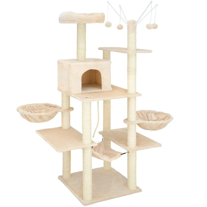 Top 10 🎁 Tectake Arbre à chat LILOU 165 cm - beige ❤️ 1 Top 10 🎁 Tectake Arbre à chat LILOU 165 cm - beige ❤️