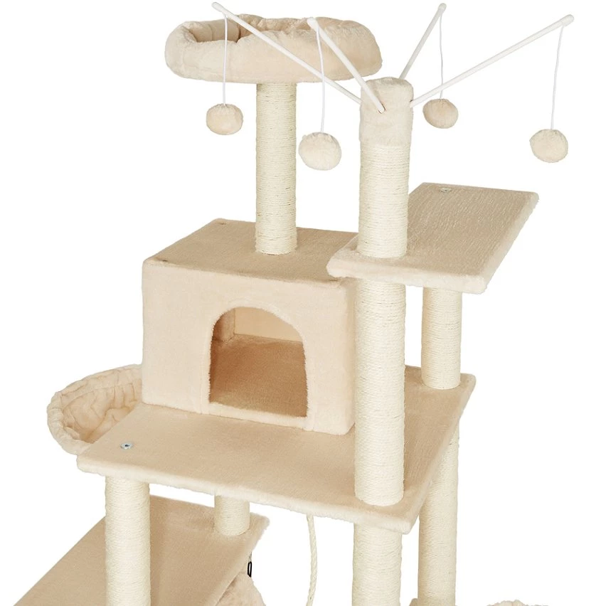 Top 10 🎁 Tectake Arbre à chat LILOU 165 cm - beige ❤️ 6 Top 10 🎁 Tectake Arbre à chat LILOU 165 cm - beige ❤️ – Image 6
